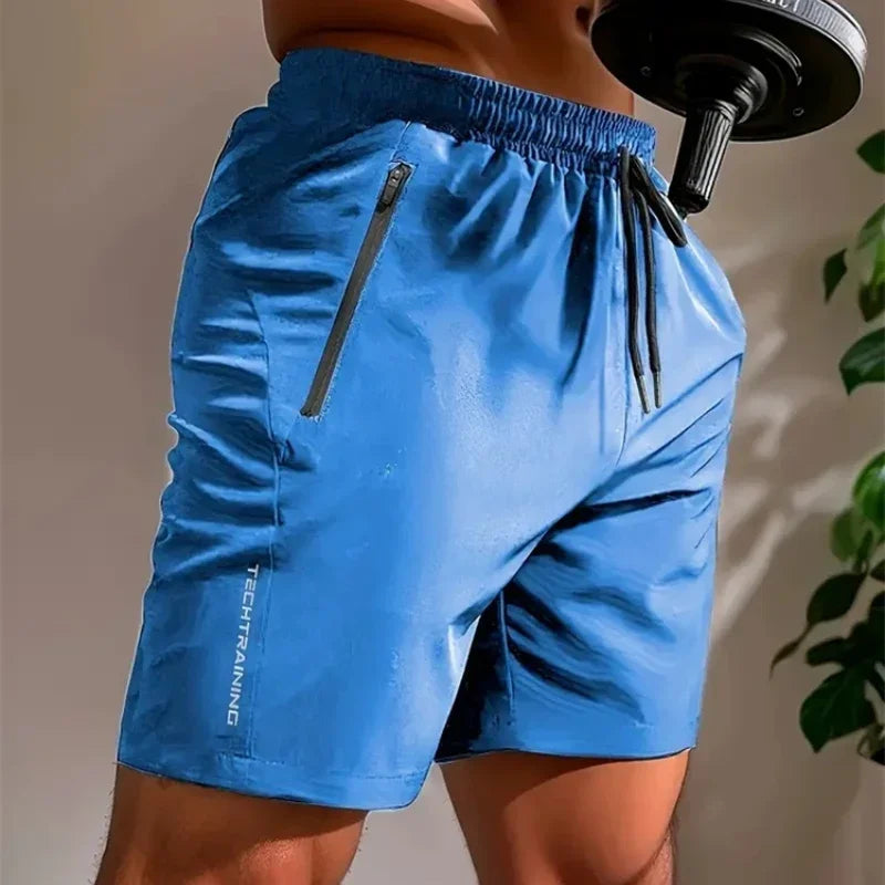 Summer Shorts Men Gym Sport Running Squat Fitness Workout Man Short Pants Breathable Quick-Drying Drawstring Mens Shorts
